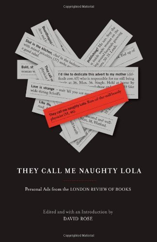 David Rose/They Call Me Naughty Lola@Personal Ads From The London Review Of Books